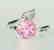 Exquisite 925 silver ring with zircon