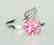 Exquisite 925 silver ring with zircon - 2