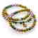 14K Multi-color Necklace with Emerald and Ash Topaz