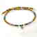 14K Multi-color Necklace with Emerald and Ash Topaz - 4