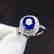 2.21ct Sapphire Ring in 18kt White Gold - 5