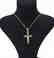 14 Carat yellow gold chain with cross pendant - 2