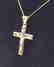 14 Carat yellow gold chain with cross pendant - 4