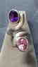 925 Tourmaline/Amethyst Ring
