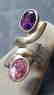 925 Tourmaline/Amethyst Ring - 3