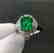 2.7ct Emerald Ring in 18kt white Gold