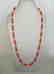 19,2 kt - Pink coral necklace 8 mm + Australian pearl 8 - 10