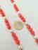 19,2 kt - Pink coral necklace 8 mm + Australian pearl 8 - 2