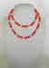 19,2 kt - Pink coral necklace 8 mm + Australian pearl 8 - 3