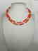 19,2 kt - Pink coral necklace 8 mm + Australian pearl 8 - 7