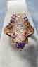 Multi-Gem 14kt Gold Frog Ring