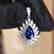 1.3ct Sapphire Pendant in 18kt White Gold