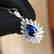 1.3ct Sapphire Pendant in 18kt White Gold - 2