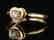18Kt Rose gold solitaire engagement Diamond ring - 3