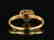 18Kt Rose gold solitaire engagement Diamond ring - 4