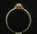 18Kt Rose gold solitaire engagement Diamond ring - 5