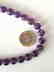 19.2kt – 10mm amethyst necklace – Gold hoop clasp - 2