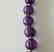 19.2kt – 10mm amethyst necklace – Gold hoop clasp - 3