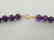 19.2kt – 10mm amethyst necklace – Gold hoop clasp - 5