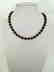Faceted 9.5 mm garnet necklace – 19.2 kt gold clasp - 10