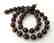 Faceted 9.5 mm garnet necklace – 19.2 kt gold clasp
