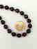 Faceted 9.5 mm garnet necklace – 19.2 kt gold clasp - 5