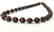 Faceted 9.5 mm garnet necklace – 19.2 kt gold clasp - 7