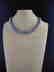 Pearl necklace of gray / green baroque cultivated