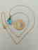 19.2 carat gold necklace With Topaz 13,9x9,9mm - 4,5 - 10