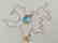 19.2 carat gold necklace With Topaz 13,9x9,9mm - 4,5 - 3