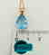 19.2 carat gold necklace With Topaz 13,9x9,9mm - 4,5 - 4