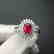 1.14 CTW Ruby & VS Diamond Ring 18K