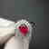 1.14 CTW Ruby & VS Diamond Ring 18K - 2