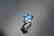 Certified-Swiss blue Topaz ring with 18K white gold - 5