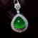 6.1ct Emerald Pendant in 18kt White Gold