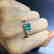 1.15 CTW Emerald & VS Diamond Ring 18K - 4