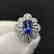 1.94ct Sapphire Ring in 18kt White Gold