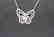 18 carat yellow gold necklace with diamond Butterfly - 10