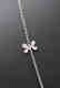 18 carat yellow gold necklace with diamond Butterfly - 2