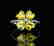 925 silver ring with yellow zirco - 3
