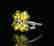 925 silver ring with yellow zirco - 4