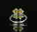 925 silver ring with yellow zirco - 5