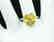 925 silver ring with yellow zirco - 6