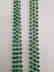 COLOMBIAN EMERALD THREE LINE 18 KT GOLD NECKLACES - 5