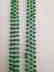COLOMBIAN EMERALD THREE LINE 18 KT GOLD NECKLACES - 6