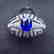 1.0 CTW sapphire & VS Diamond Pendant 18K