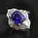 1.52ct Sapphire Ring in 18kt white Gold - 3