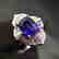 1.52ct Sapphire Ring in 18kt white Gold - 5