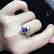 1.52ct Sapphire Ring in 18kt white Gold - 6