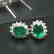 2.0 CTW Emerald & VS Diamond Earring 18K